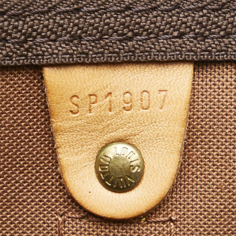 LOUIS VUITTON Brown Monogram Leather Keepall 60 Boston Bag - Picture 12 of 13
